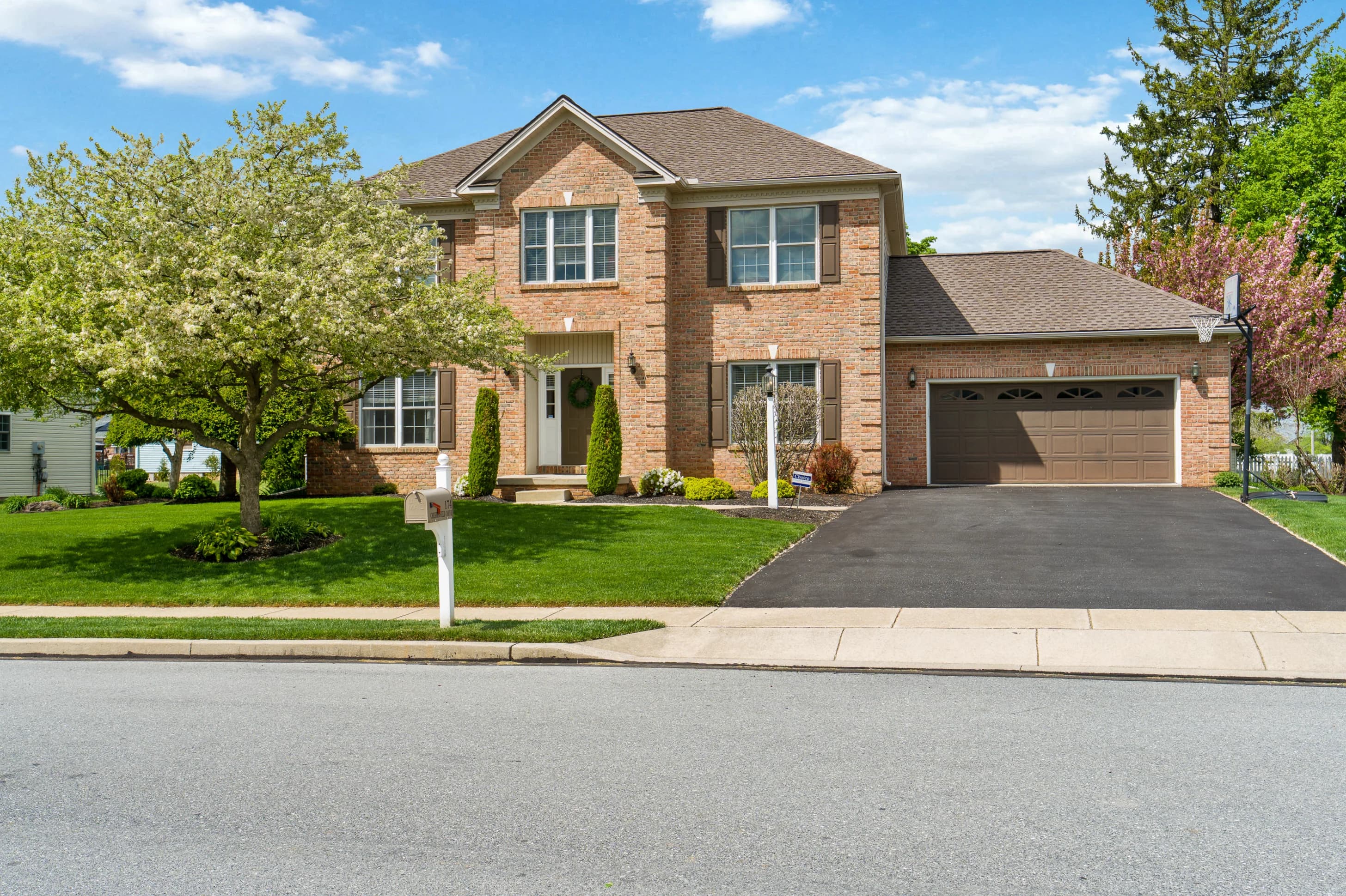 Brick home exterior
